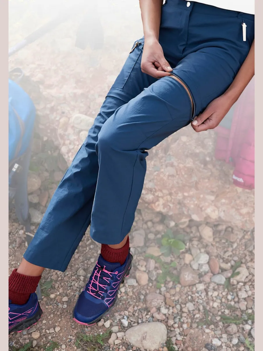 Pantalon de trekking avec jambes amovibles et poches zippées
