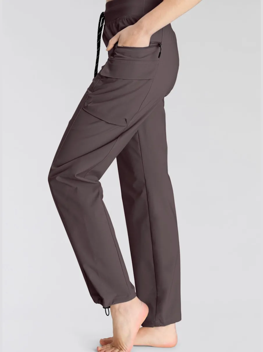 Pantalon de trekking avec poches et ourlet réglable