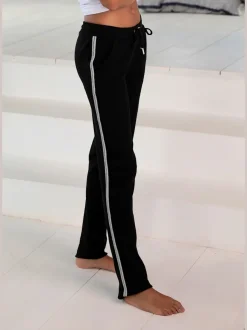 Pantalon d'intérieur en sweat avec bandes latérales et poches