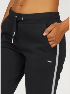 Pantalon d'intérieur en sweat avec bandes latérales et poches