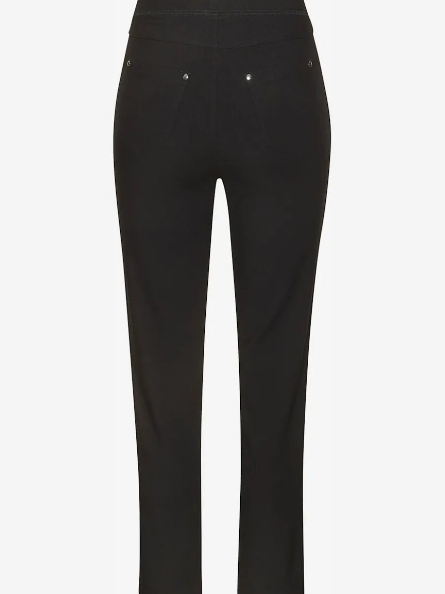 Pantalon doux à bords-côtes et taille élastique ajustable
