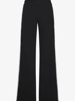 Pantalon détente large avec ceinture élastique et rayures latérales