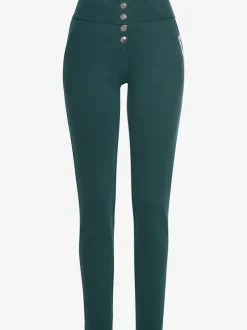 Pantalon détente molletonné à poches et boutons-pression