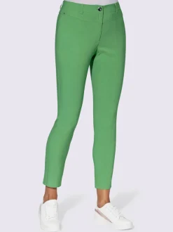 Pantalon en bengaline avec ceinture gainante et poches arrière
