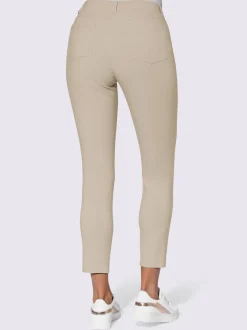 Pantalon en bengaline avec ceinture gainante et poches arrière