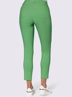Pantalon en bengaline avec ceinture gainante et poches arrière