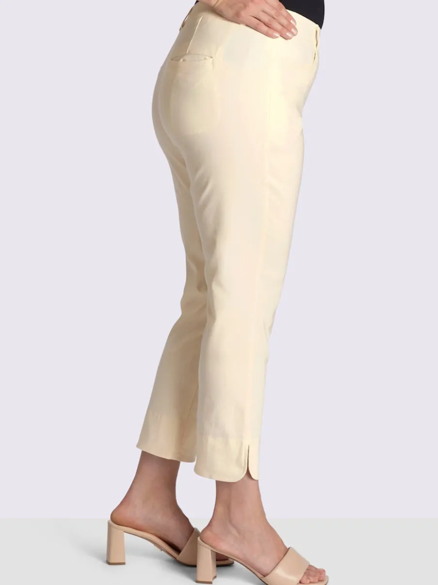 Pantalon en bengaline ceinture élastique