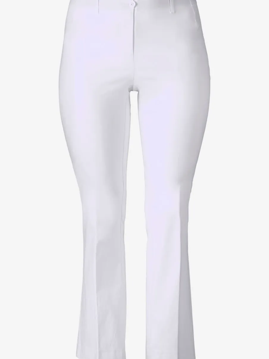 Pantalon en bengaline coupe bootcut décontractée