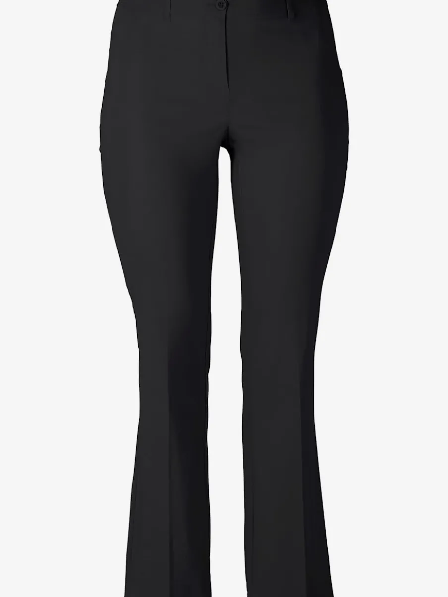 Pantalon en bengaline coupe bootcut décontractée