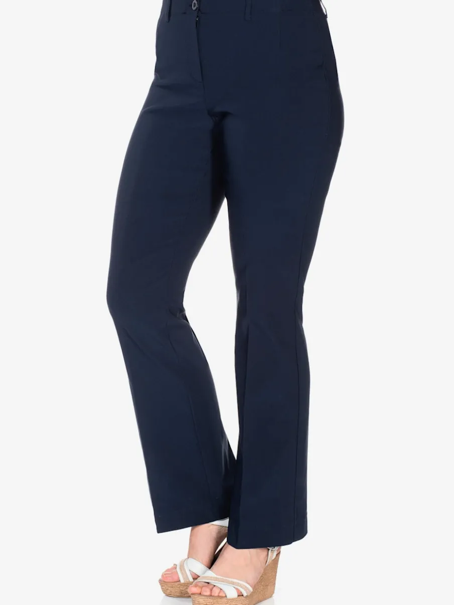 Pantalon en bengaline coupe bootcut décontractée