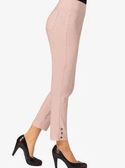 Pantalon 7/8 en bengaline extensible avec poches décoratives