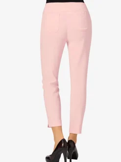 Pantalon 7/8 en bengaline extensible avec poches décoratives