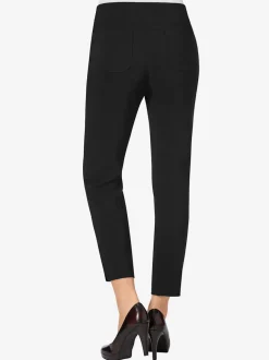 Pantalon 7/8 en bengaline extensible avec poches décoratives