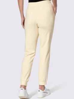 Pantalon en jersey avec ceinture élastique et poches latérales