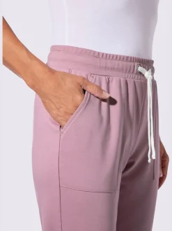 Pantalon en jersey avec ceinture élastique et grandes poches