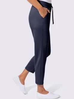 Pantalon en jersey avec ceinture élastique et grandes poches