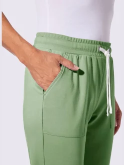 Pantalon en jersey avec ceinture élastique et grandes poches
