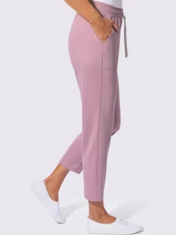 Pantalon en jersey avec ceinture élastique et grandes poches