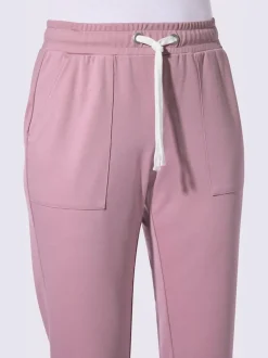 Pantalon en jersey avec ceinture élastique et grandes poches