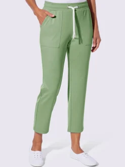 Pantalon en jersey avec ceinture élastique et grandes poches