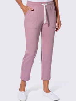 Pantalon en jersey avec ceinture élastique et grandes poches