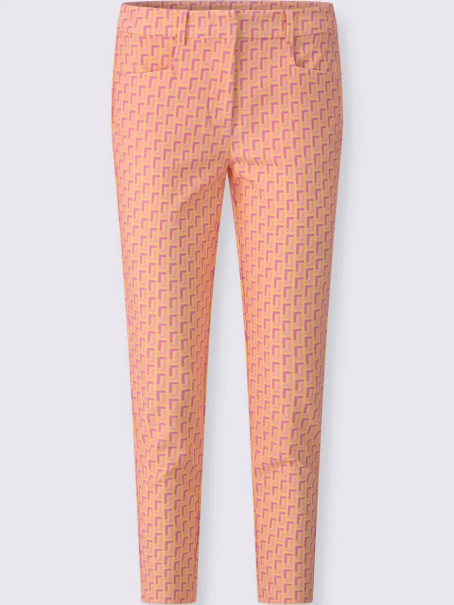 Pantalon en jersey avec motif graphique et poches