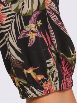 Pantalon en jersey ceinture smockée