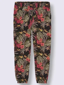 Pantalon en jersey ceinture smockée