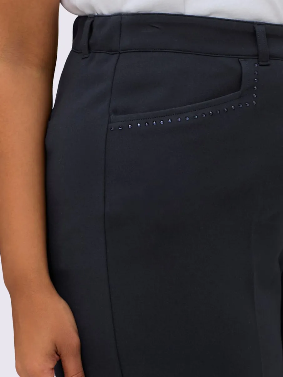 Pantalon en jersey coupe confortable et large