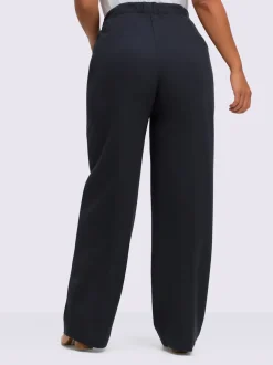 Pantalon en jersey coupe confortable et large