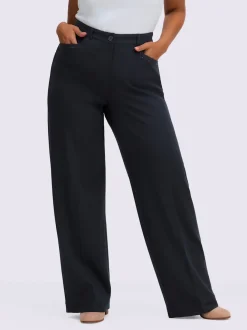 Pantalon en jersey coupe confortable et large