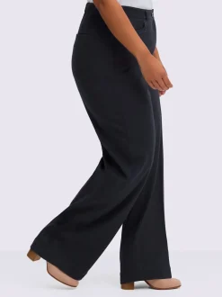 Pantalon en jersey coupe confortable et large