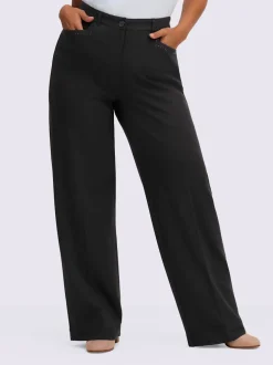Pantalon en jersey coupe confortable et large