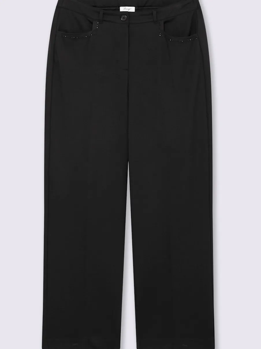Pantalon en jersey coupe confortable et large