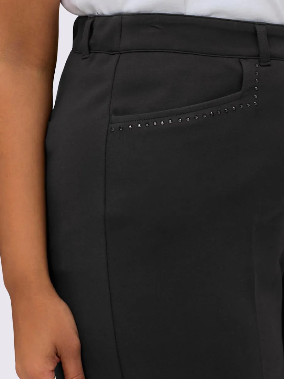 Pantalon en jersey coupe confortable et large