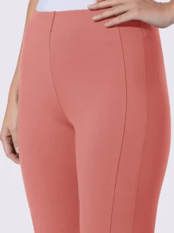 Pantalon en jersey empiècement affinant le long des coutures latérales