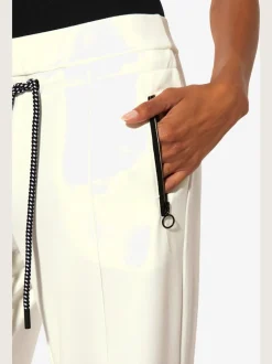 Pantalon en jersey à large ceinture et poches zippées