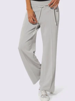 Pantalon en jersey à large ceinture et poches zippées
