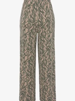 Pantalon en jersey léger avec ceinture paperbag et poches