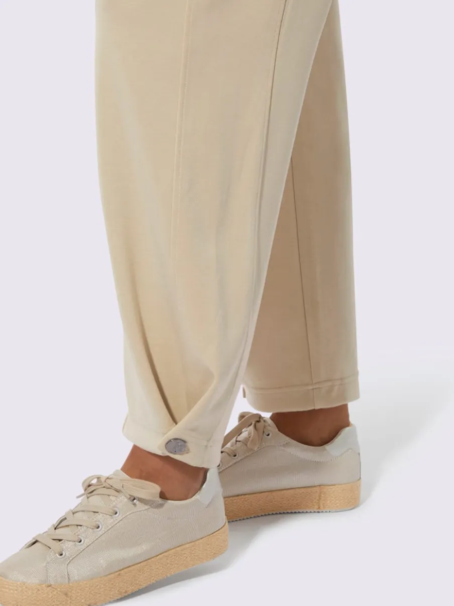 Pantalon en jersey modal avec ceinture gainante et poches