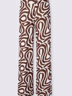Pantalon en jersey à motif graphique en confort léger