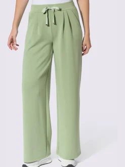 Pantalon en jersey pinces tendance