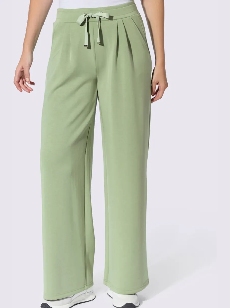 Pantalon en jersey pinces tendance