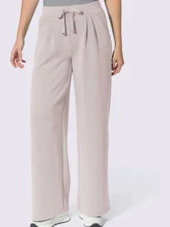 Pantalon en jersey pinces tendance