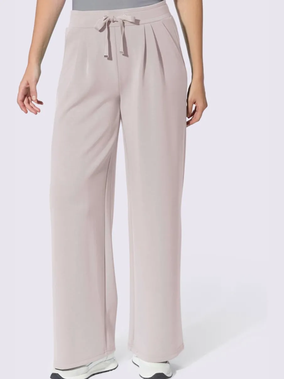 Pantalon en jersey pinces tendance
