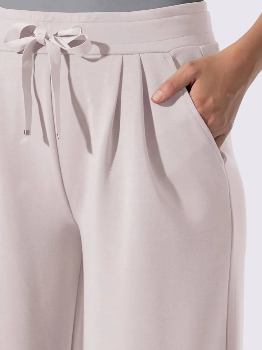 Pantalon en jersey pinces tendance