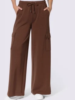 Pantalon en jersey à poches cargo larges confortables
