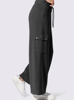 Pantalon en jersey à poches cargo larges confortables