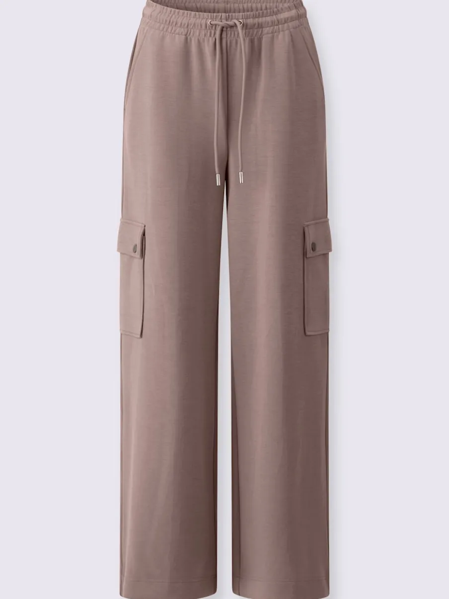Pantalon en jersey à poches cargo larges confortables