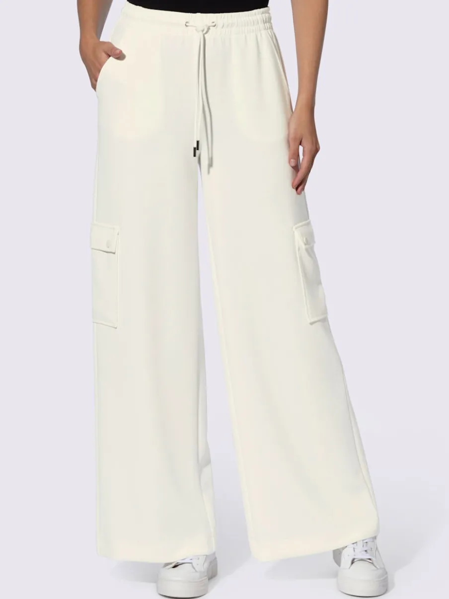Pantalon en jersey à poches cargo larges confortables